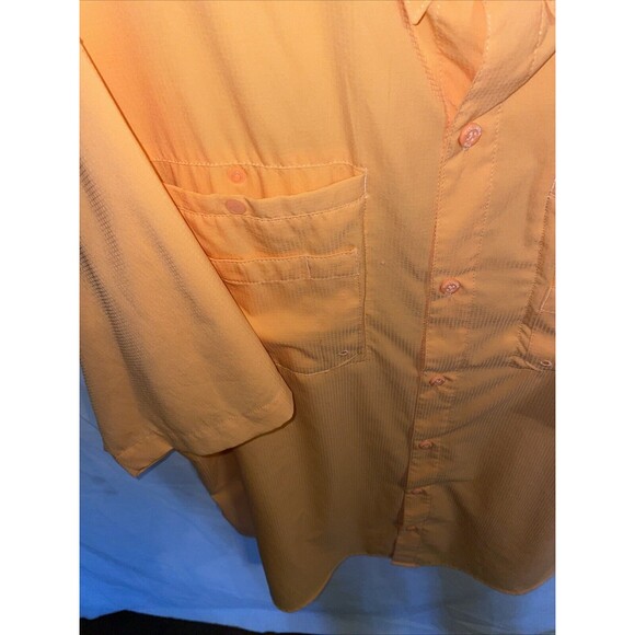 Columbia Tamiami Men’s Guide Shirt Size 2XL Orange Omnishade Athleisure Fishing - Picture 6 of 12